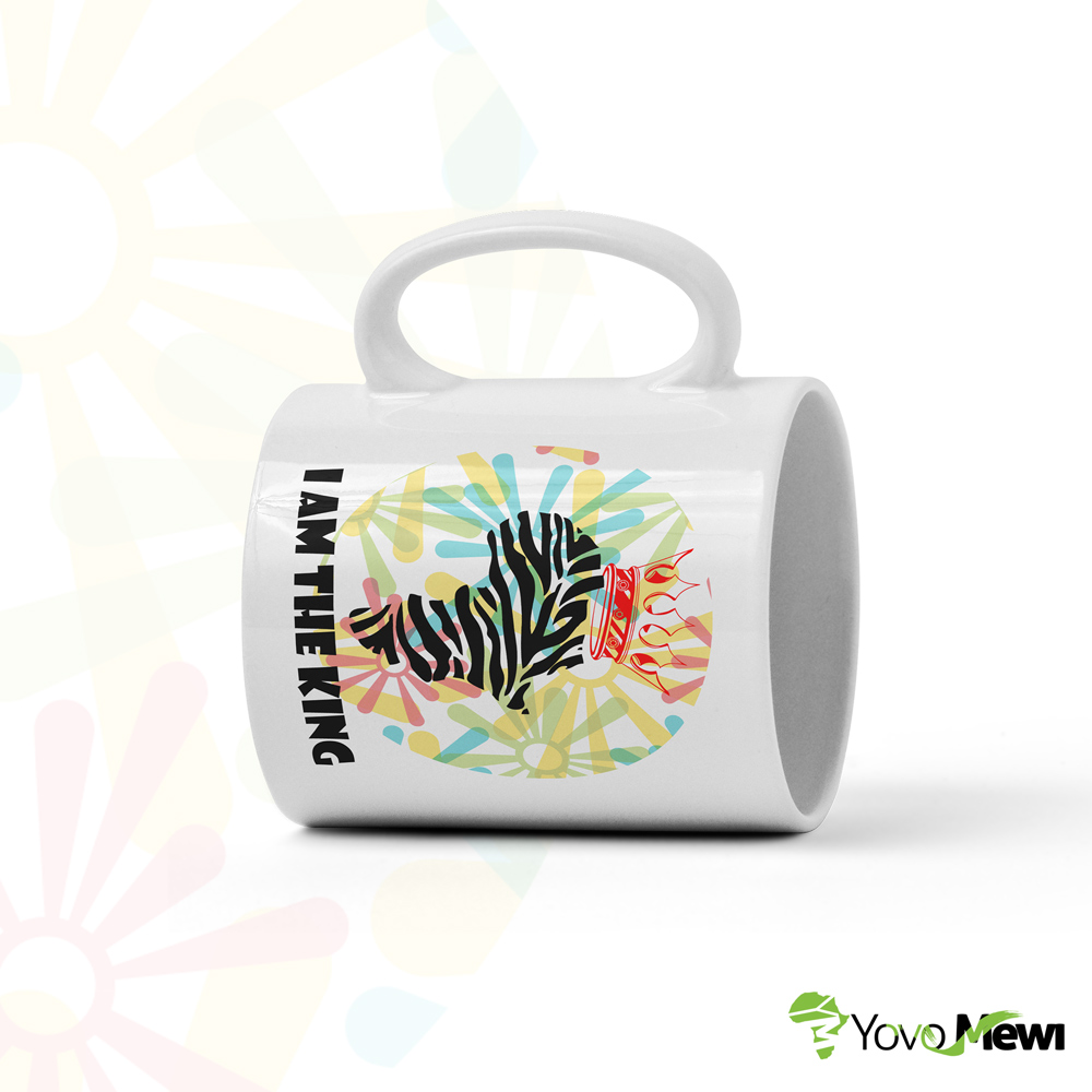 Mug  "I AM THE kING "  impression sublimation, idée cadeau, mug perssoalisable