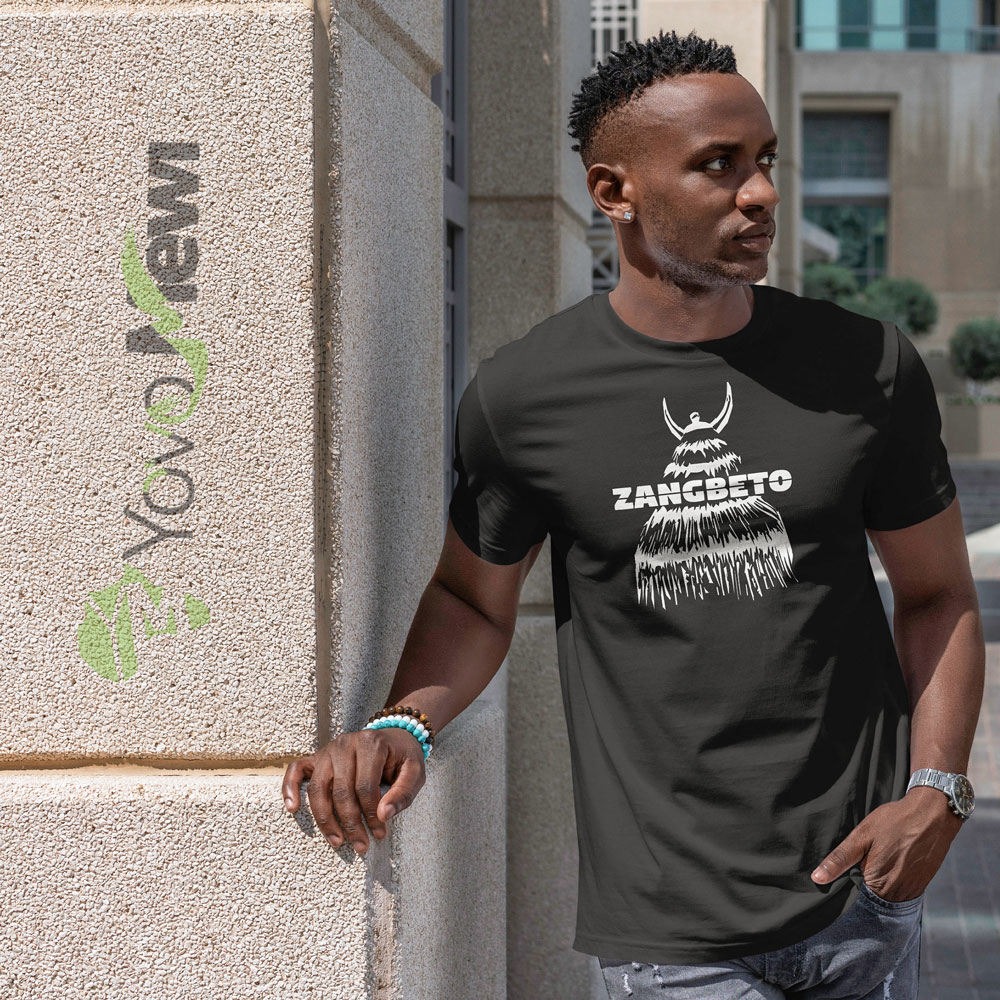 Tee-shirt  ZANGBETO  Hommage à la Tradition Vaudou du Bénin